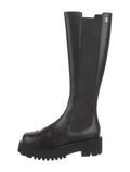 Chanel interlocking CC logo riding boots