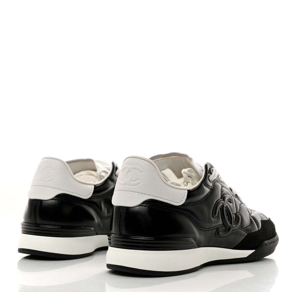 Chanel quilted low top sneaker