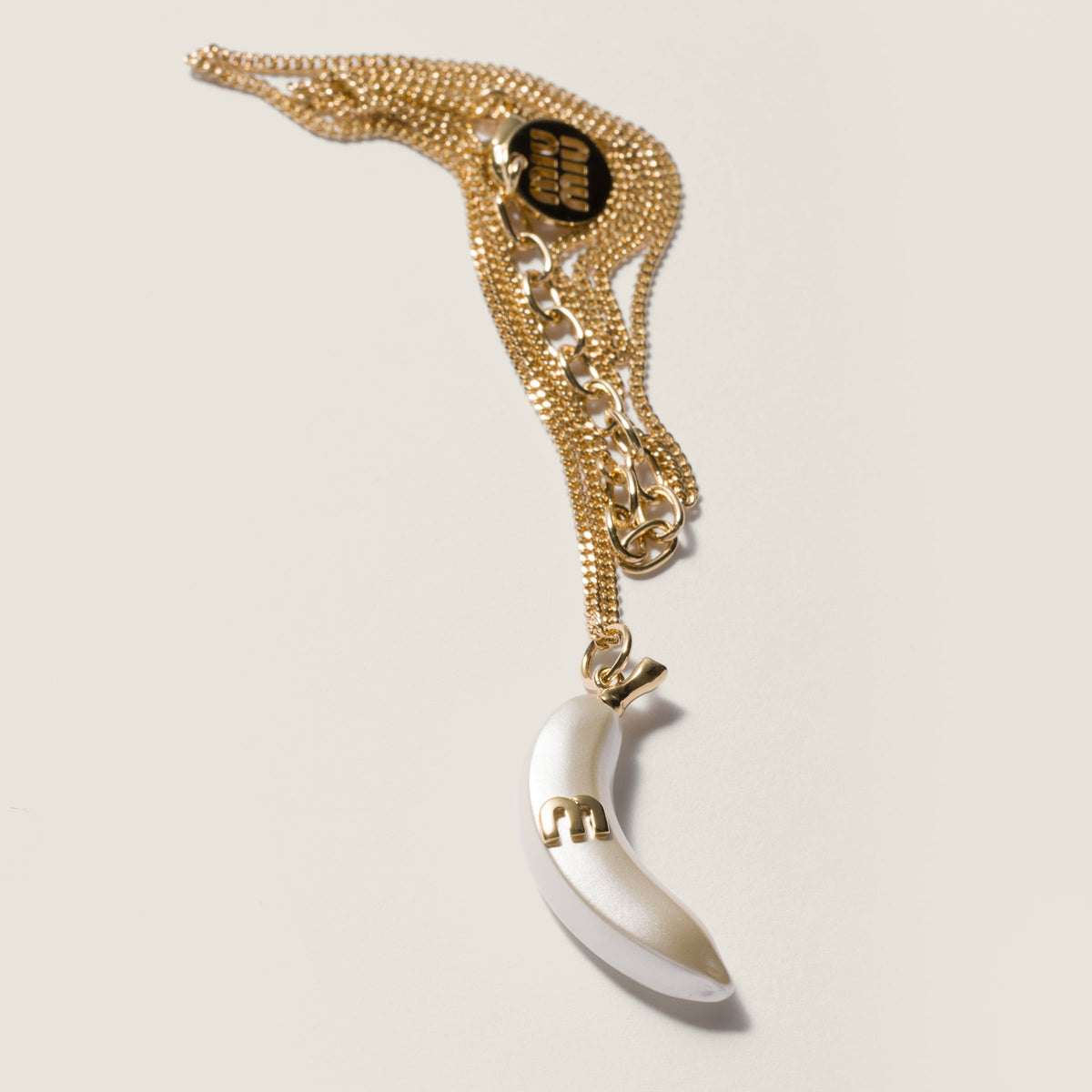 Miu Miu Metal necklace with pendant