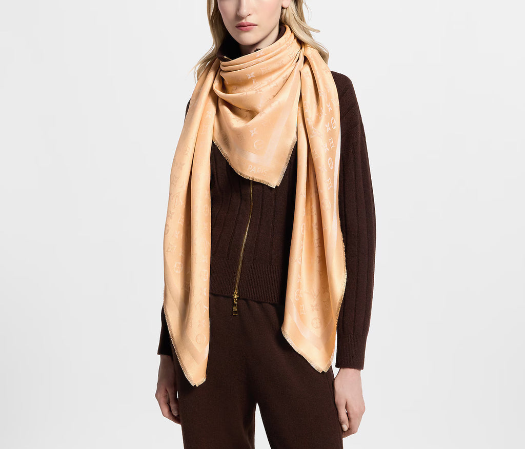 Louis Vuitton monogram shine shawl