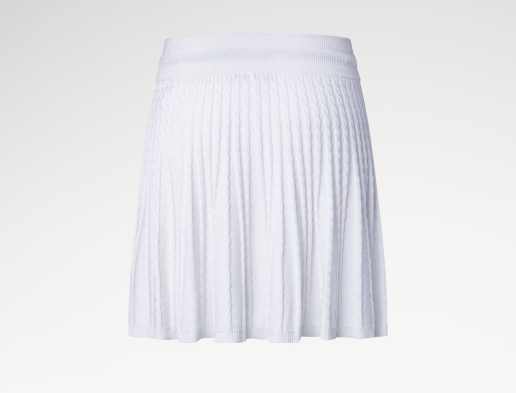 Louis Vuitton monogram drawstring knit skirt