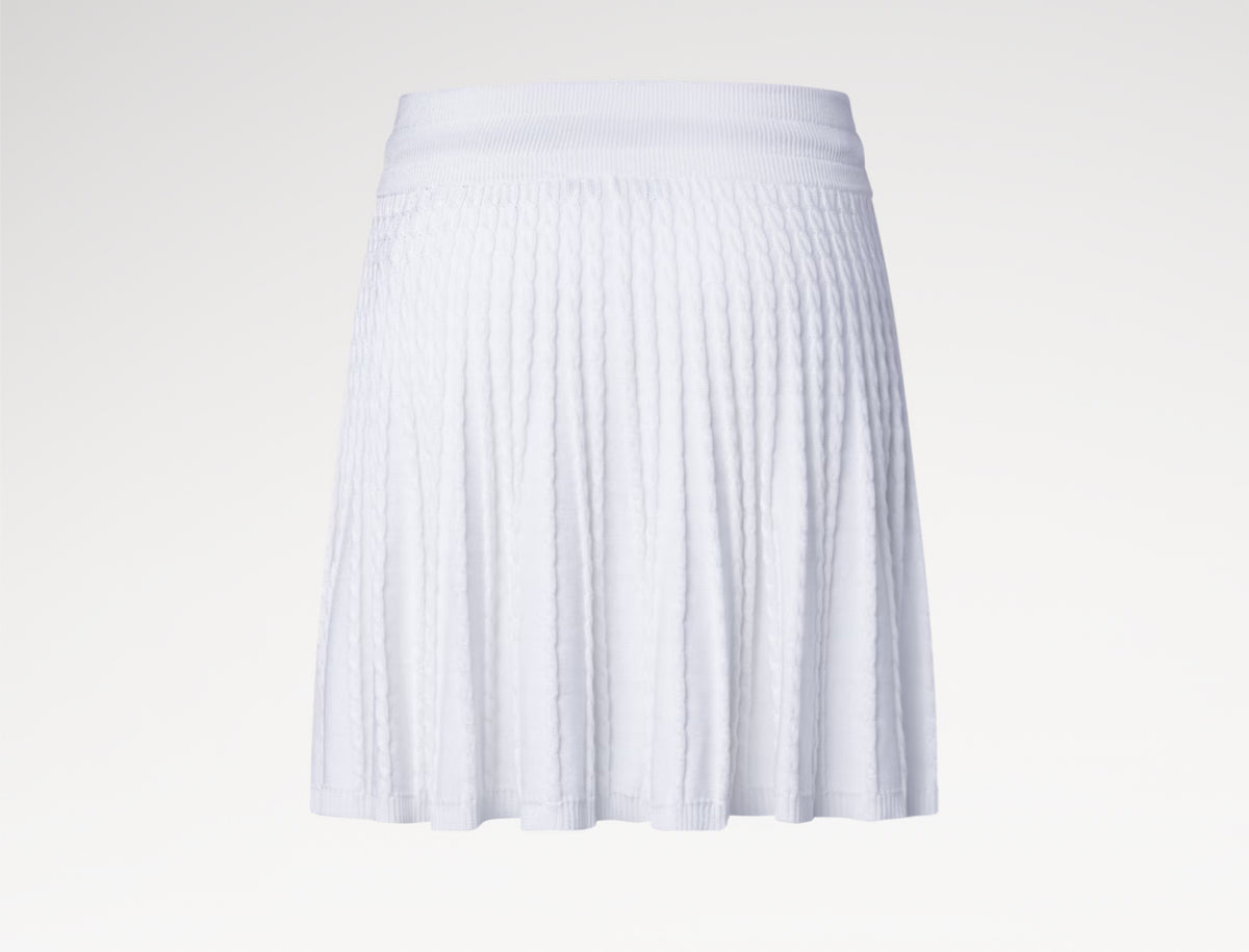 Louis Vuitton monogram drawstring knit skirt
