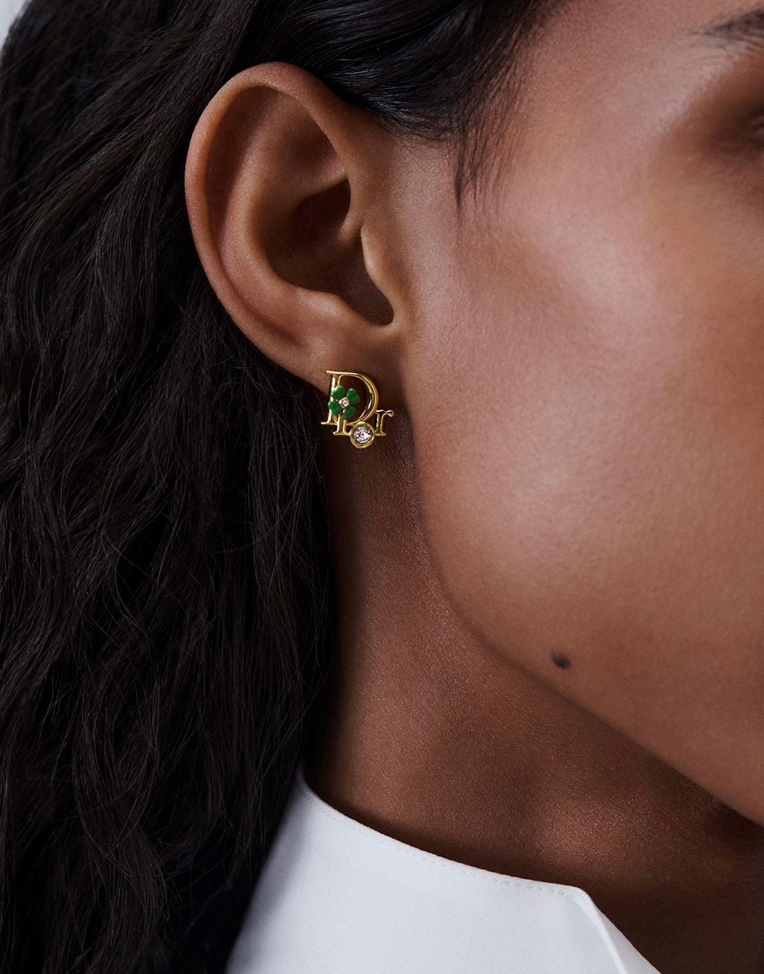 Dior Precious clover stud earrings