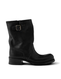 Prada leather mid calf boots