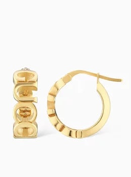 Gucci Letter hoop earrings in metal