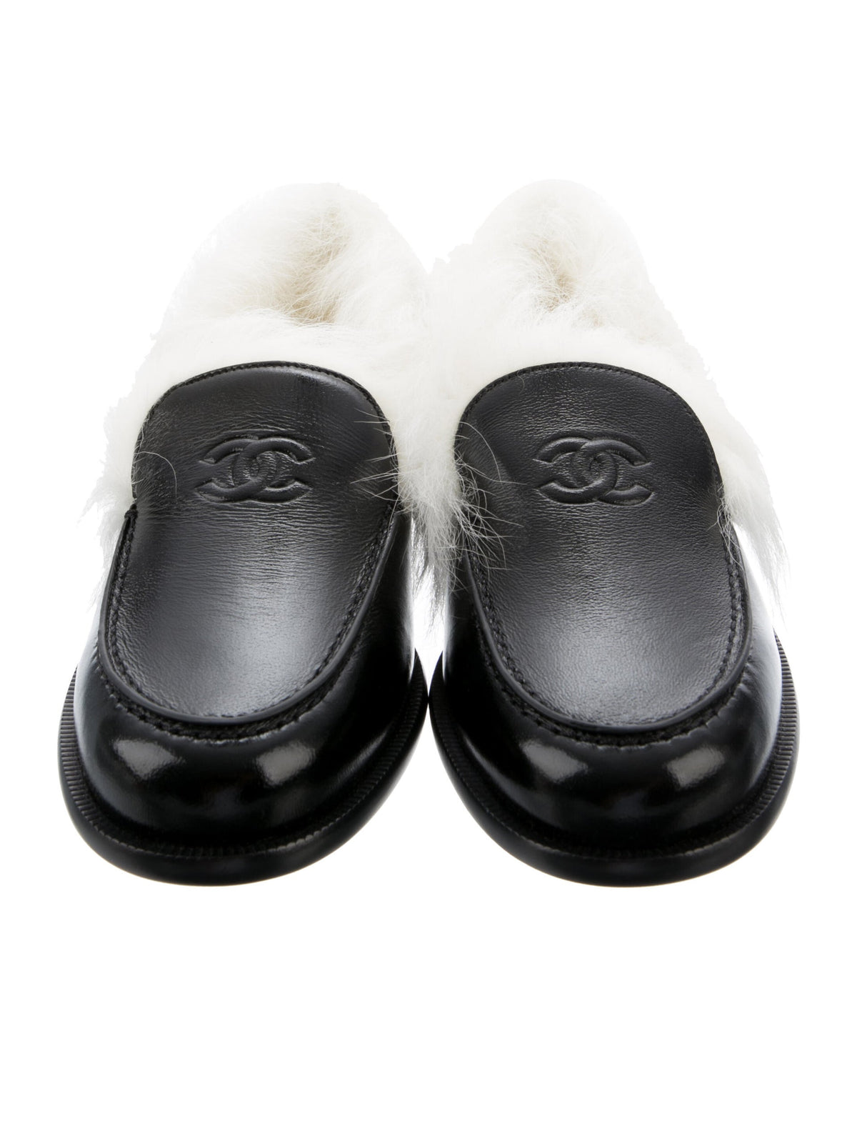 Chanel Coco Neige shearling loafers