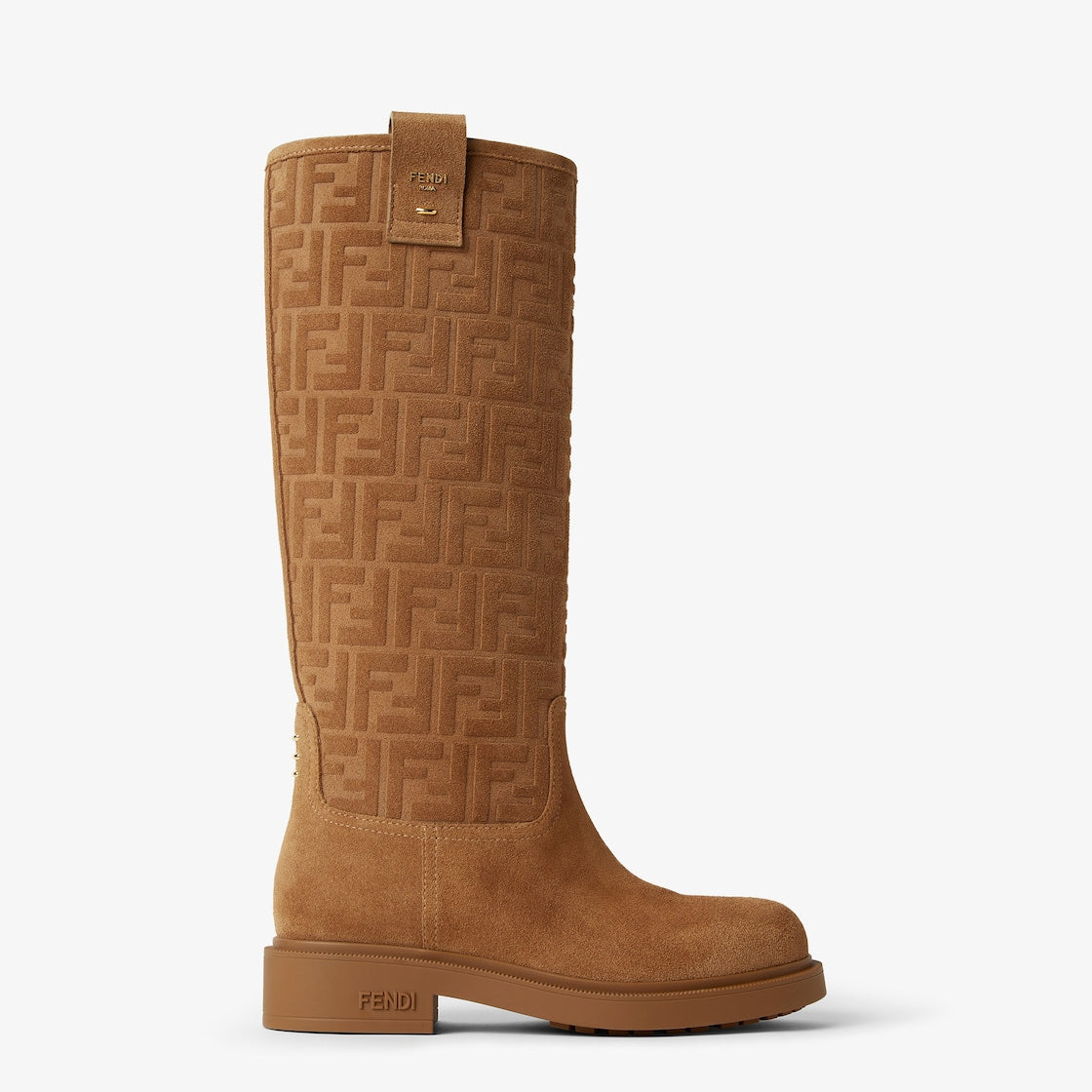 Fendi suede knee high boots