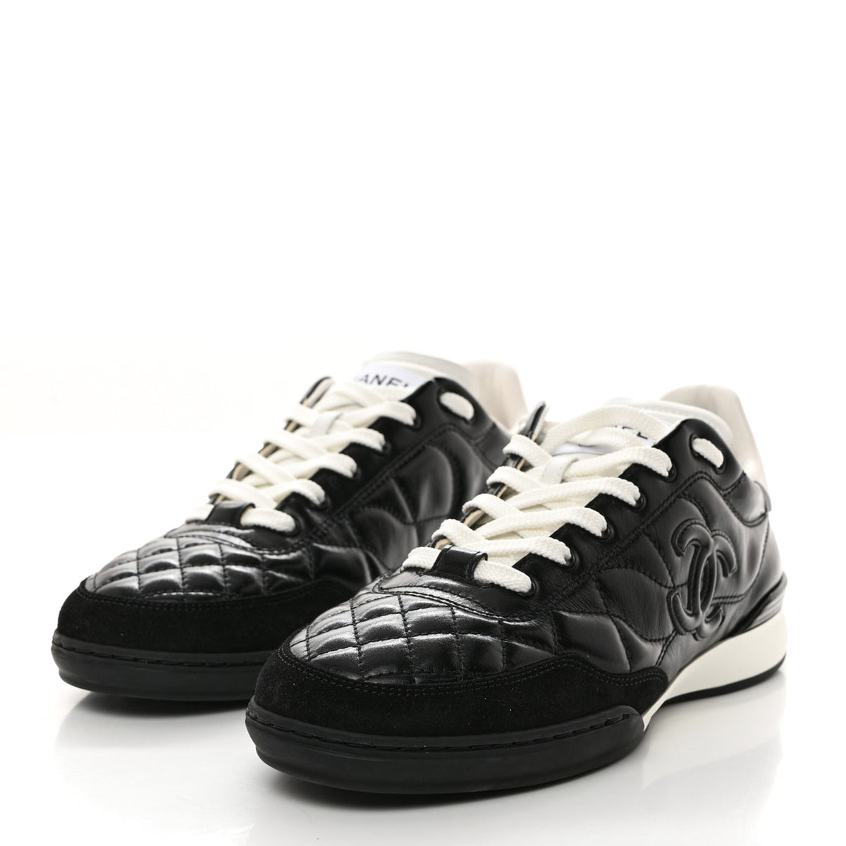 Chanel quilted low top sneaker