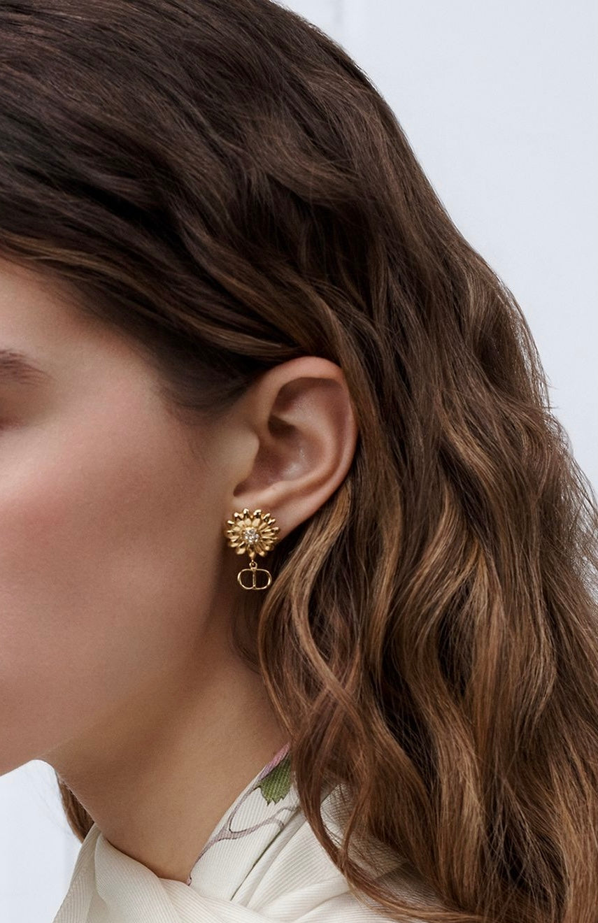 Dior CD multi flowers earrings