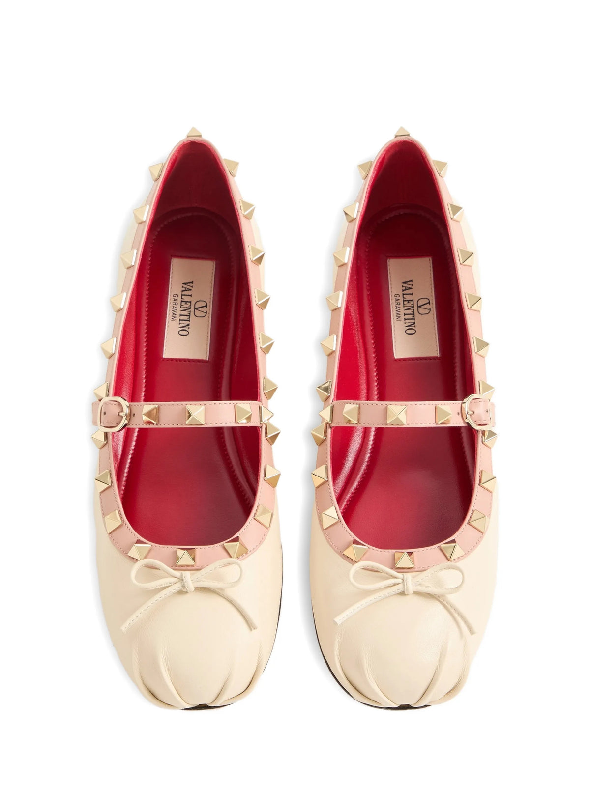 Valentino Mary Jane Rockstud Ballerina in nappa