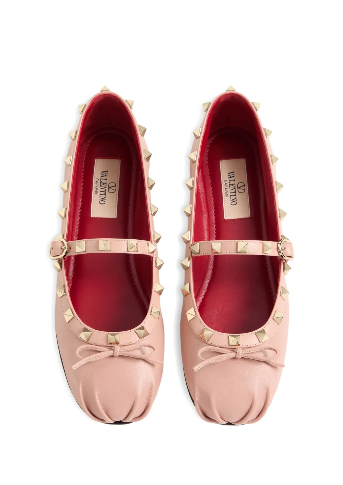 Valentino Mary Jane Rockstud ballerina in nappa