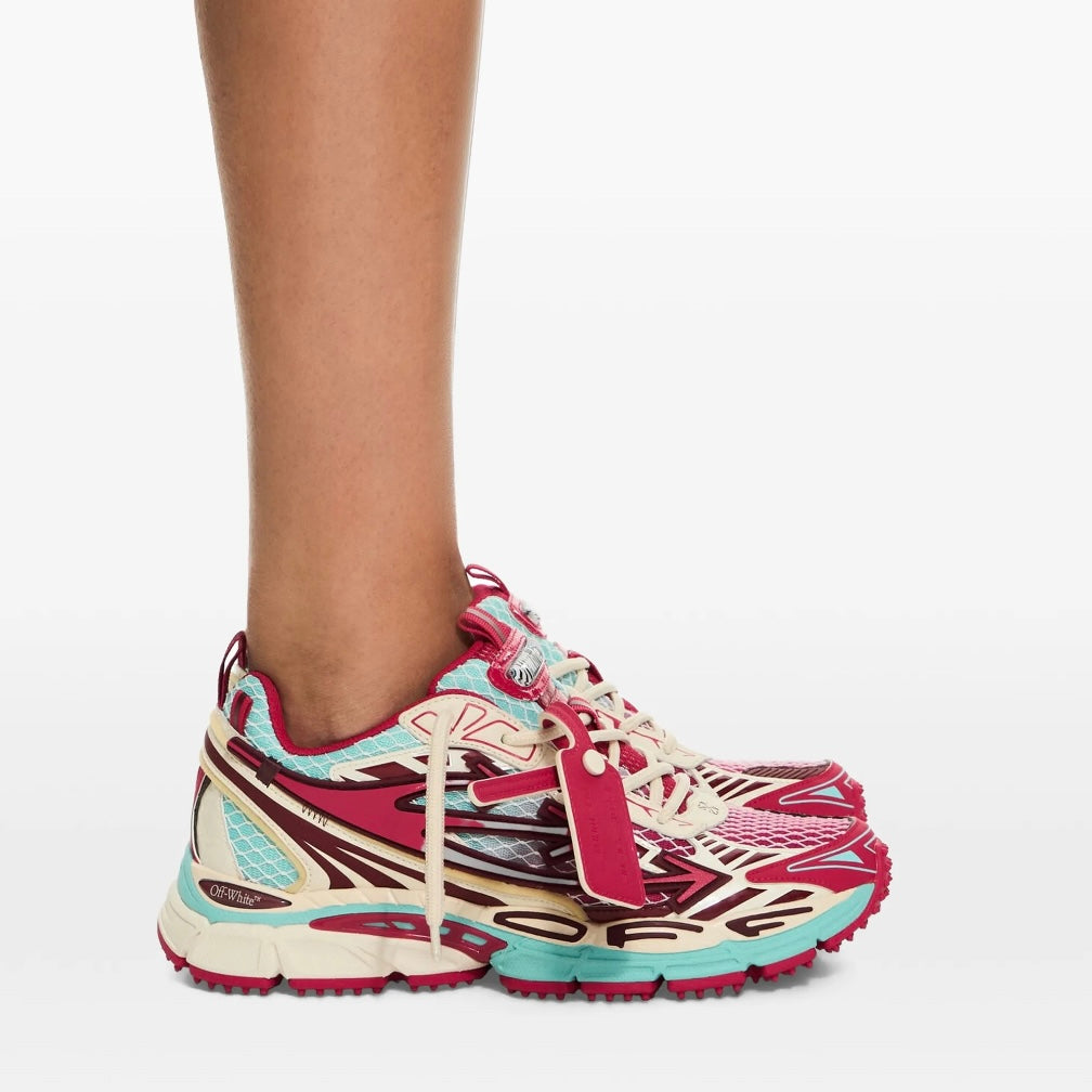 Off White Be Right Back fishnet sneaker