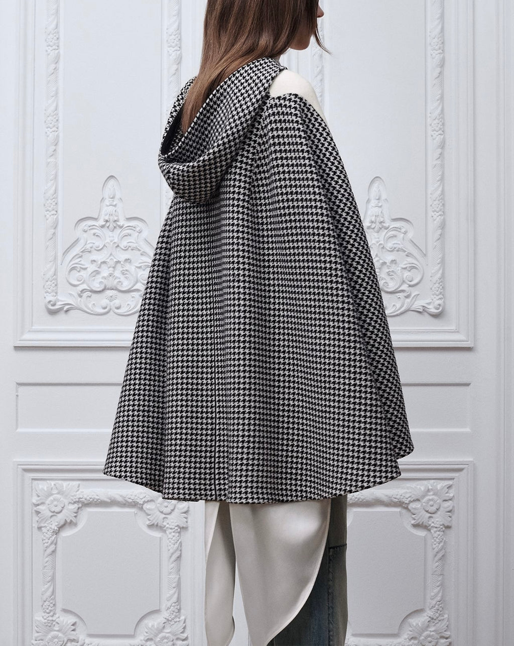 Dior hooded cape