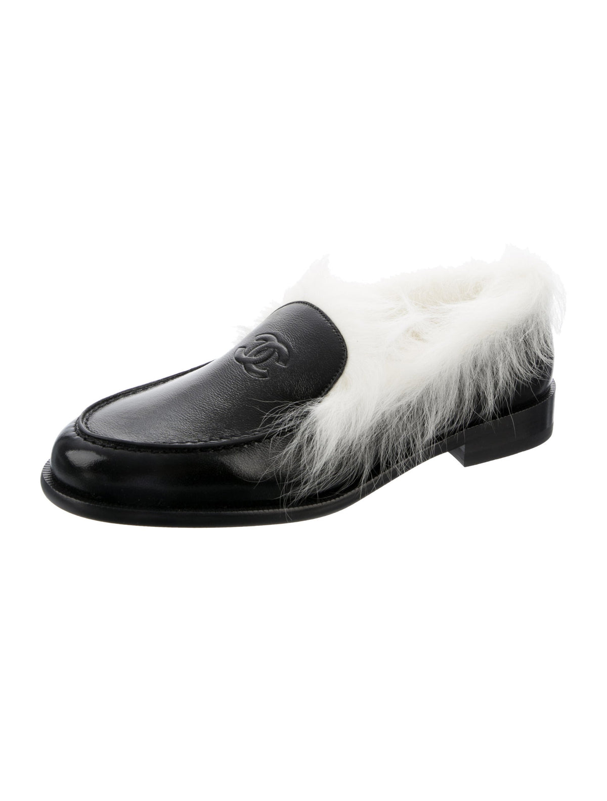 Chanel Coco Neige shearling loafers