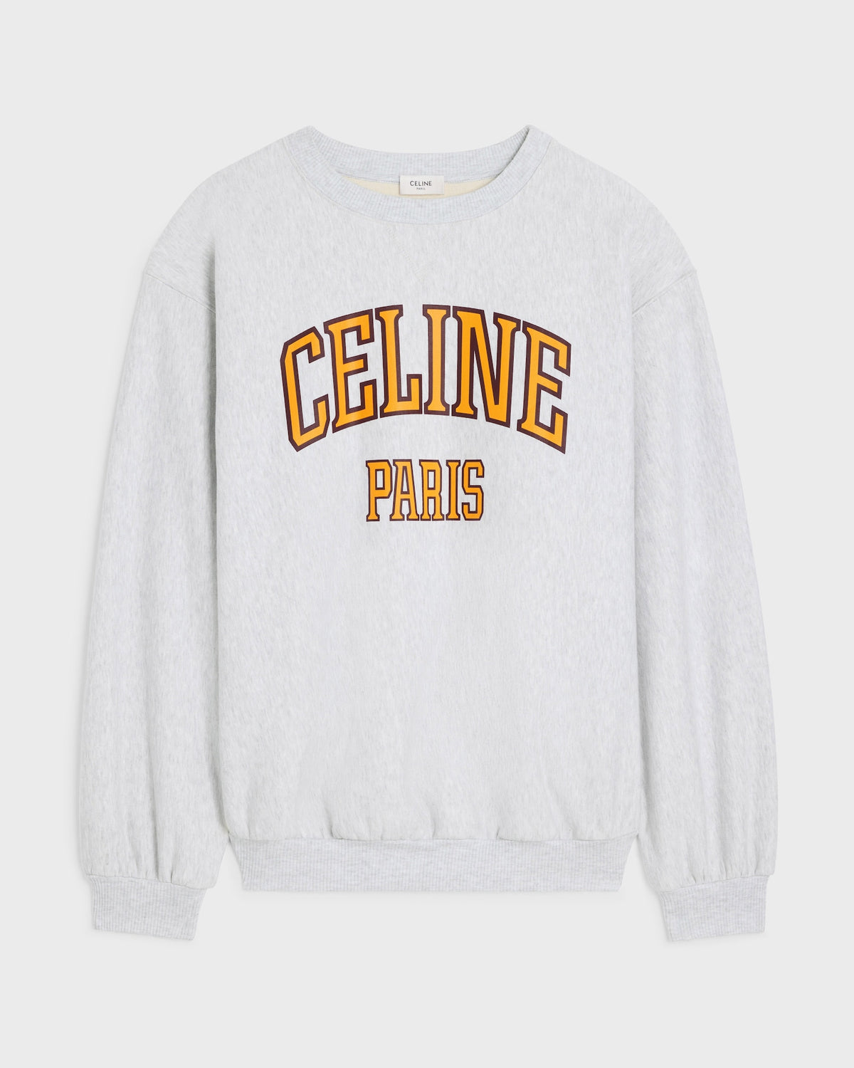 Celine loose sweatshirt in cotton fleece