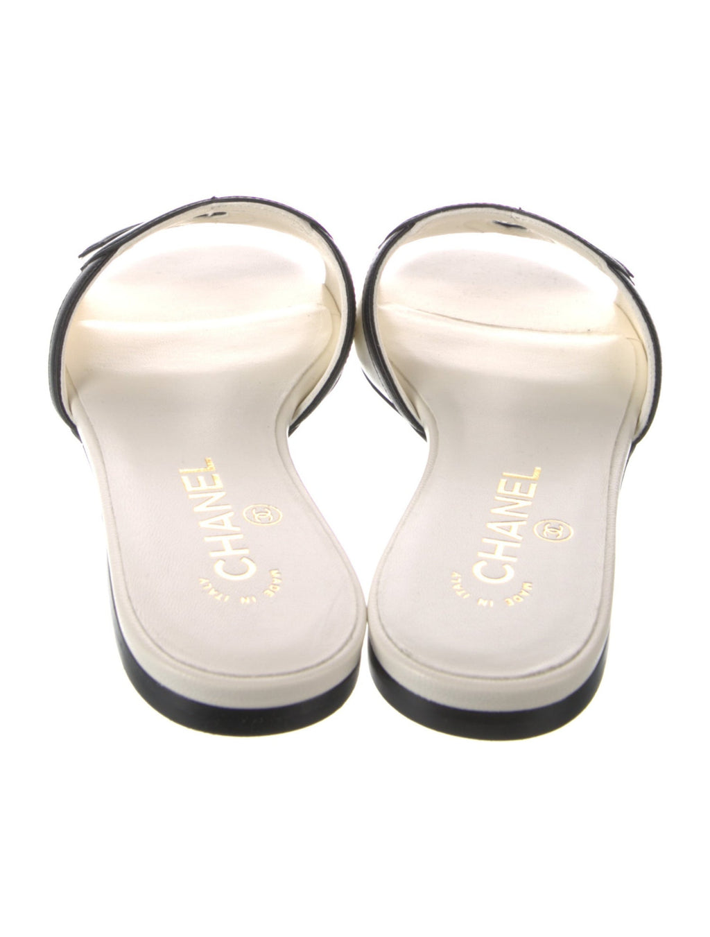Chanel interlocking CC flat slide
