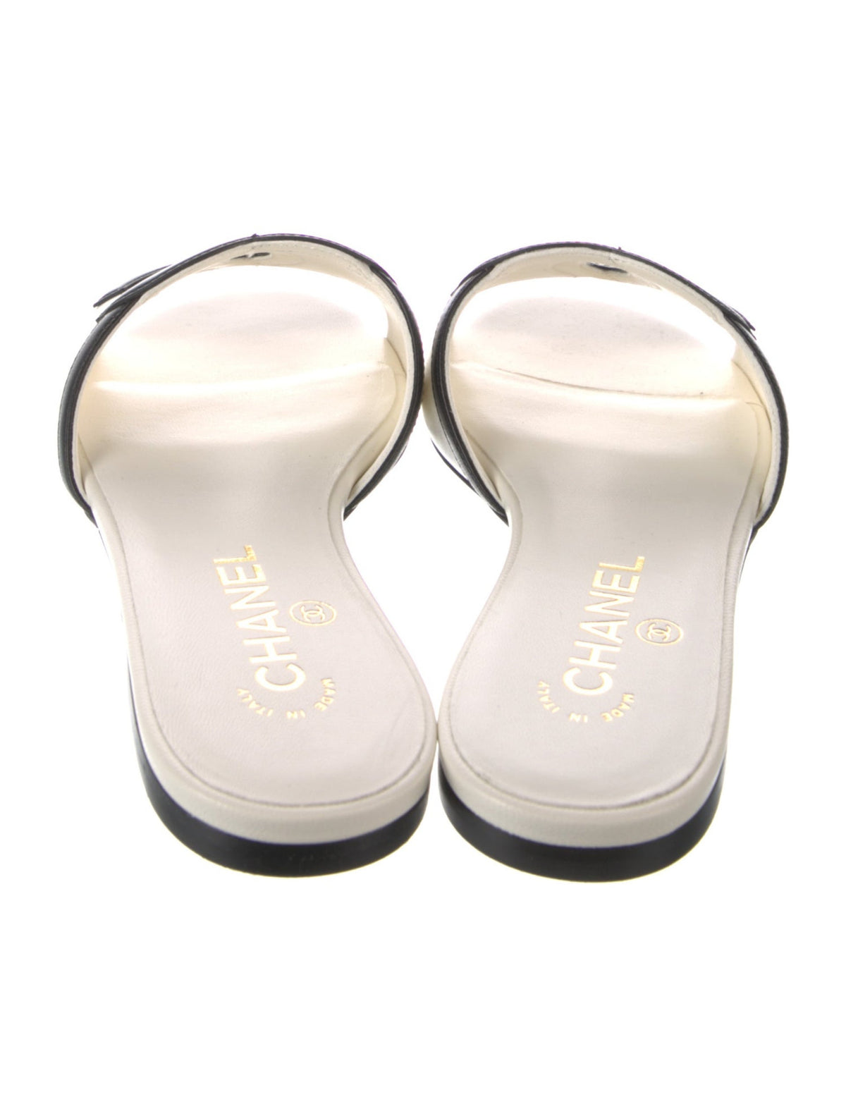 Chanel interlocking CC flat slide