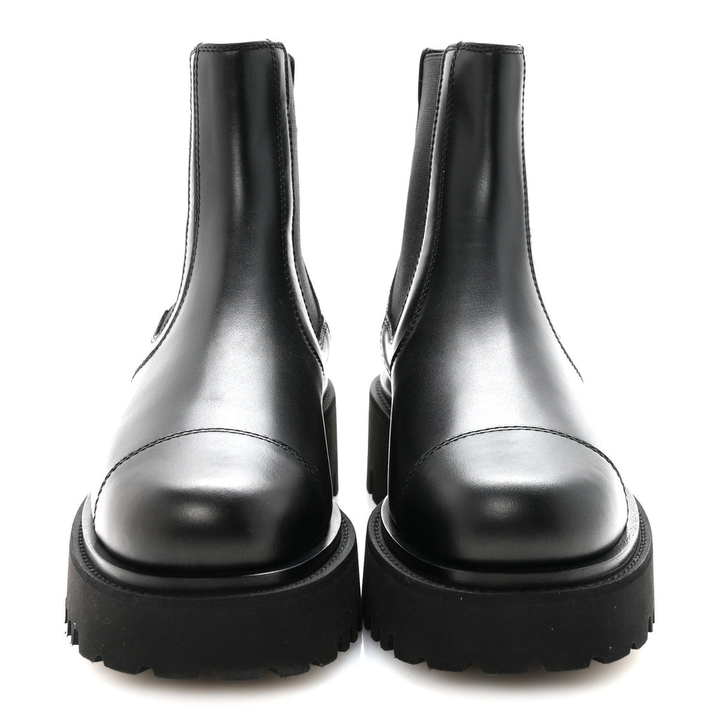 Chanel calfskin cap toe CC short boots