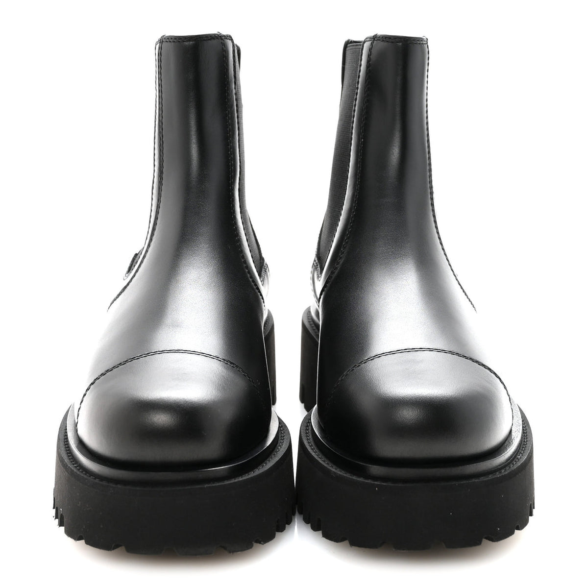Chanel calfskin cap toe CC short boots
