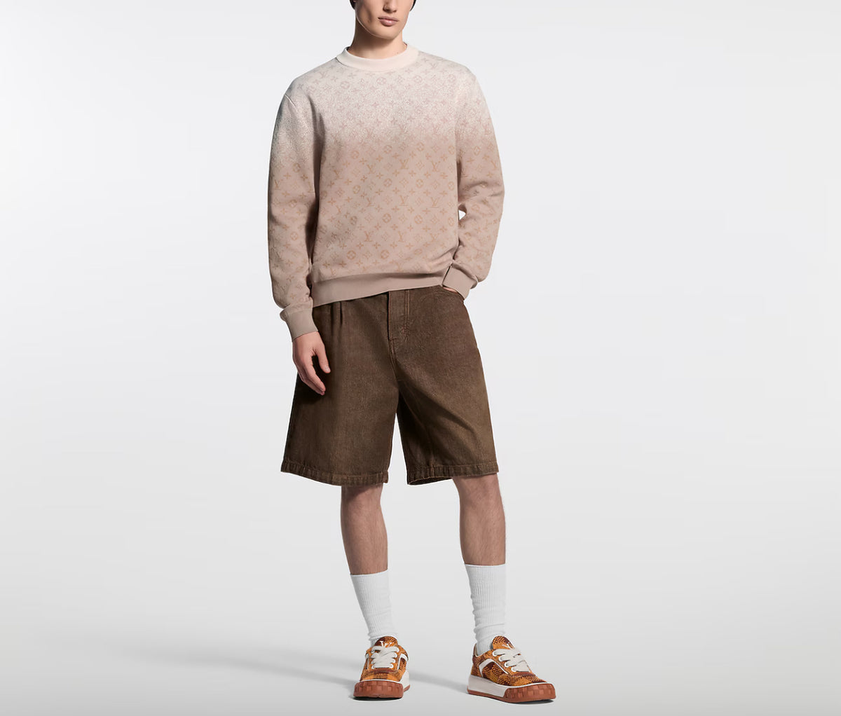 Louis Vuitton monogram long sleeved crewneck