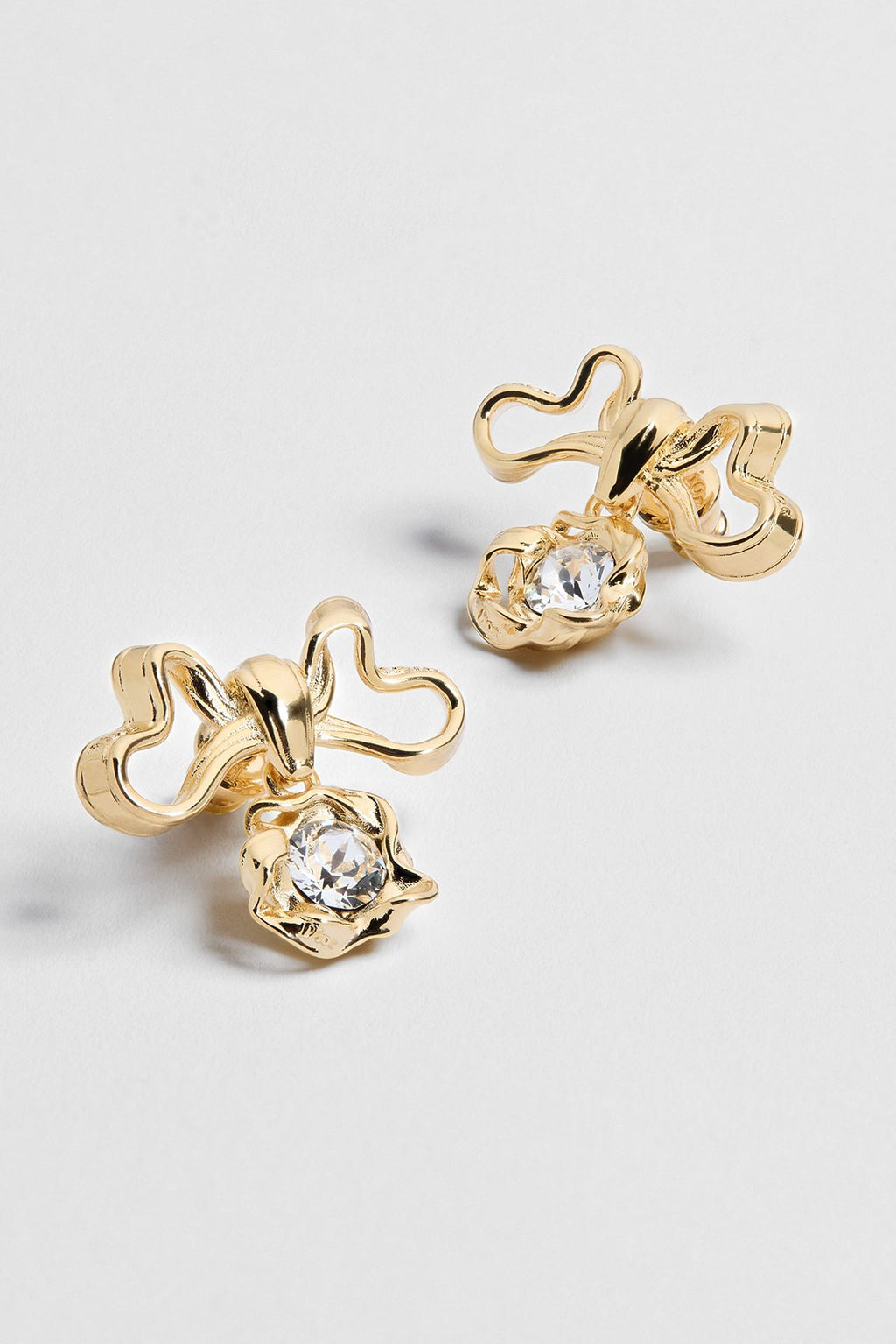 Dior twisted bow earrings