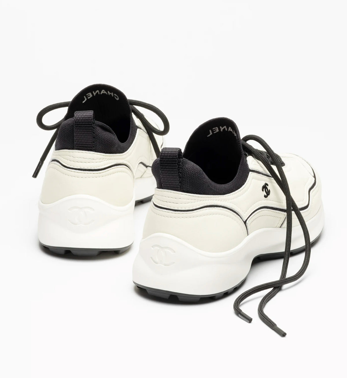 Chanel calfskin and mixed fibers sneakers