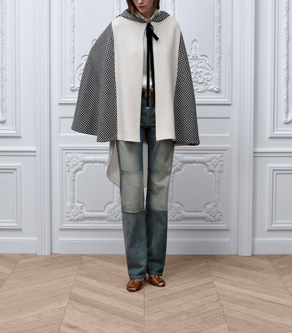 Dior hooded cape