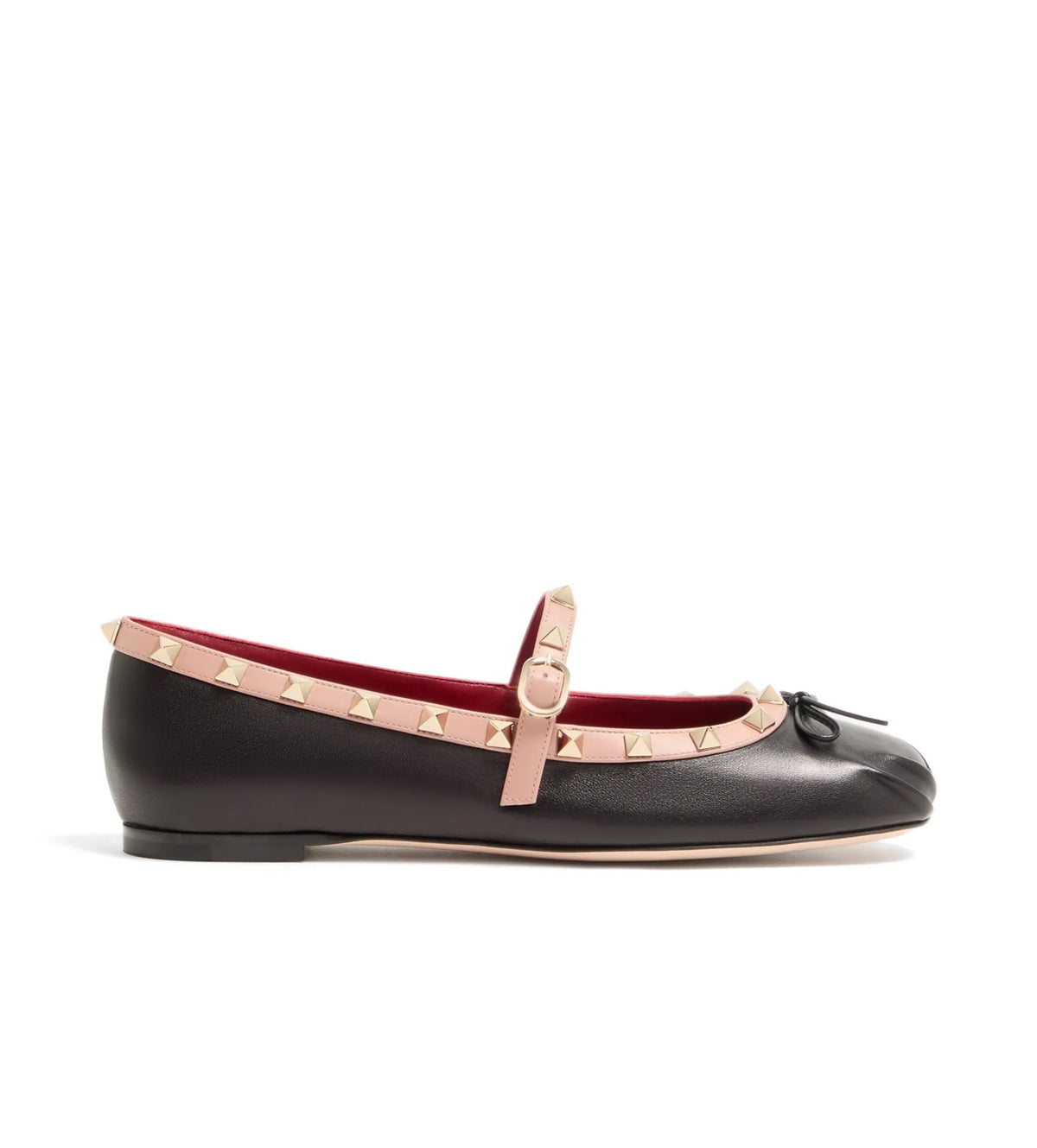 Valentino Mary Jane Rockstud ballerina in nappa