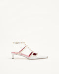 Valentino Rockstud court shoes in leather