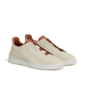 Zegna triple stitch canvas sneakers