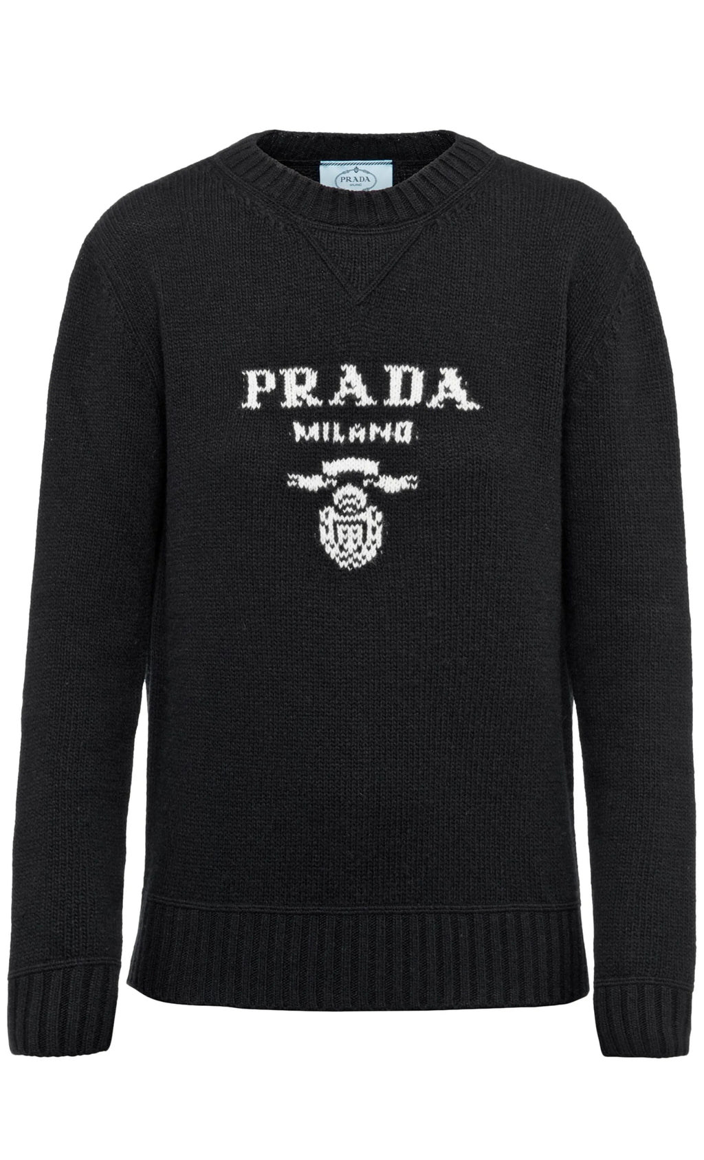 Prada logo crew neck sweater