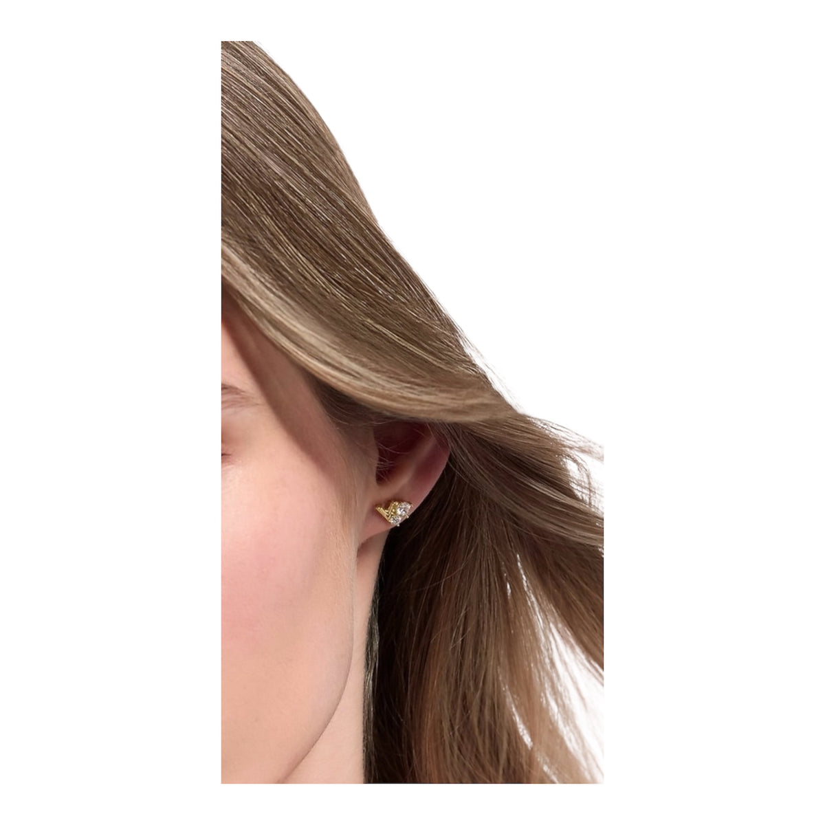 Louis Vuitton essential V strass PM earrings
