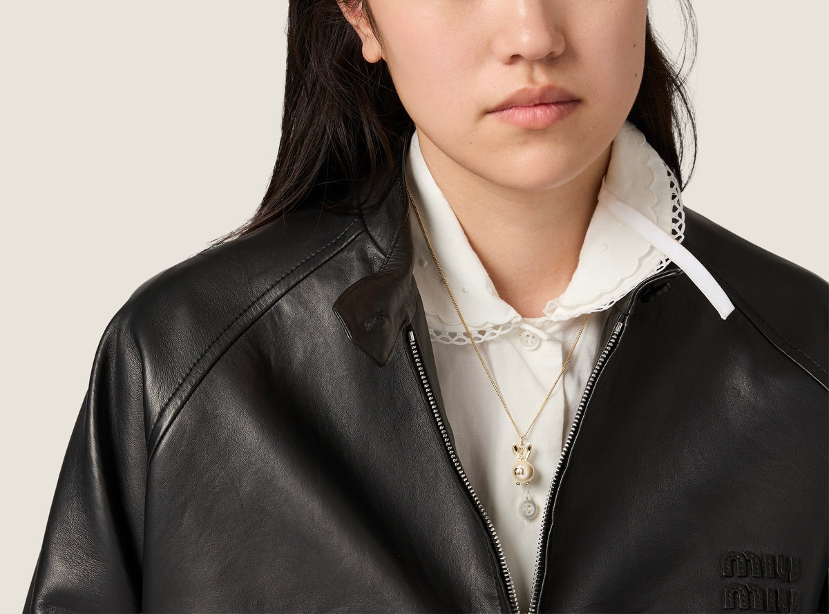 Miu Miu metal necklace soft pendant