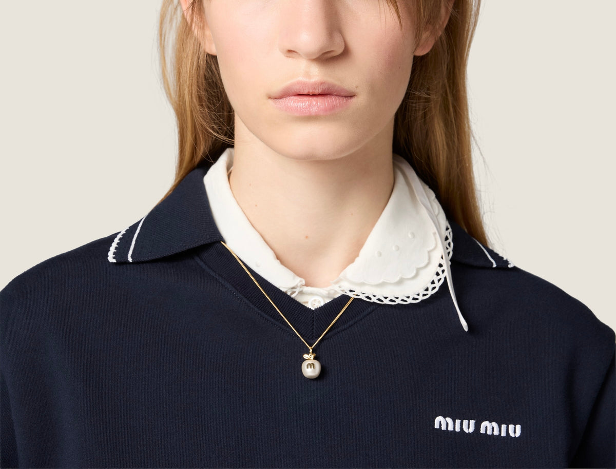 Miu Miu metal necklace with pendant