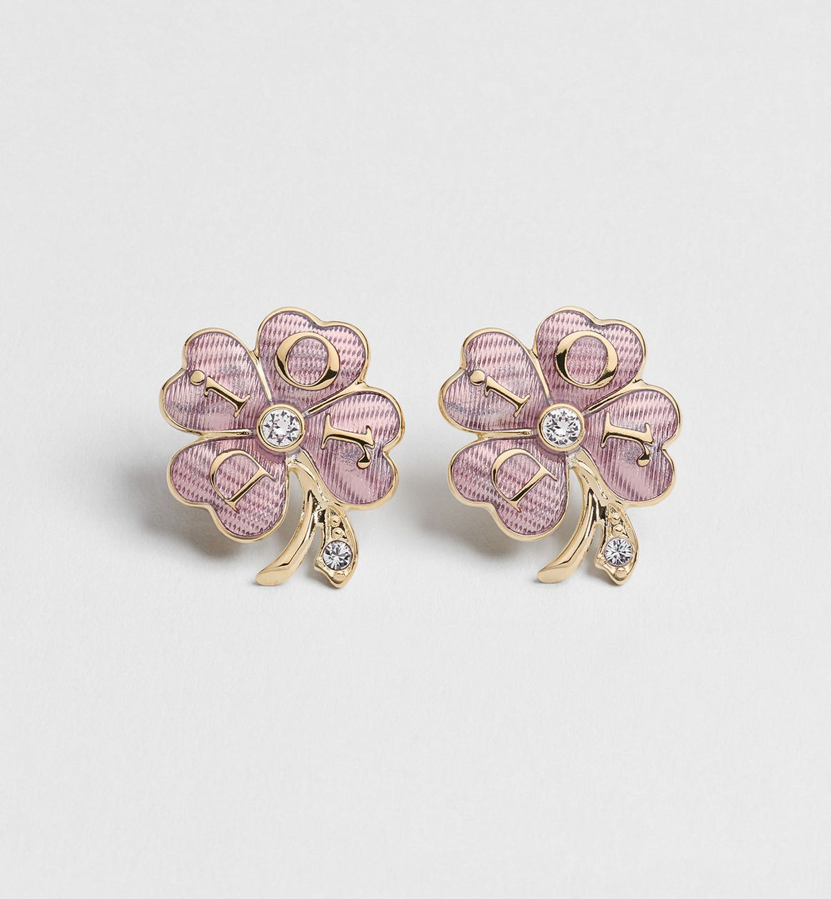 Dior Floral Clover stud earrings