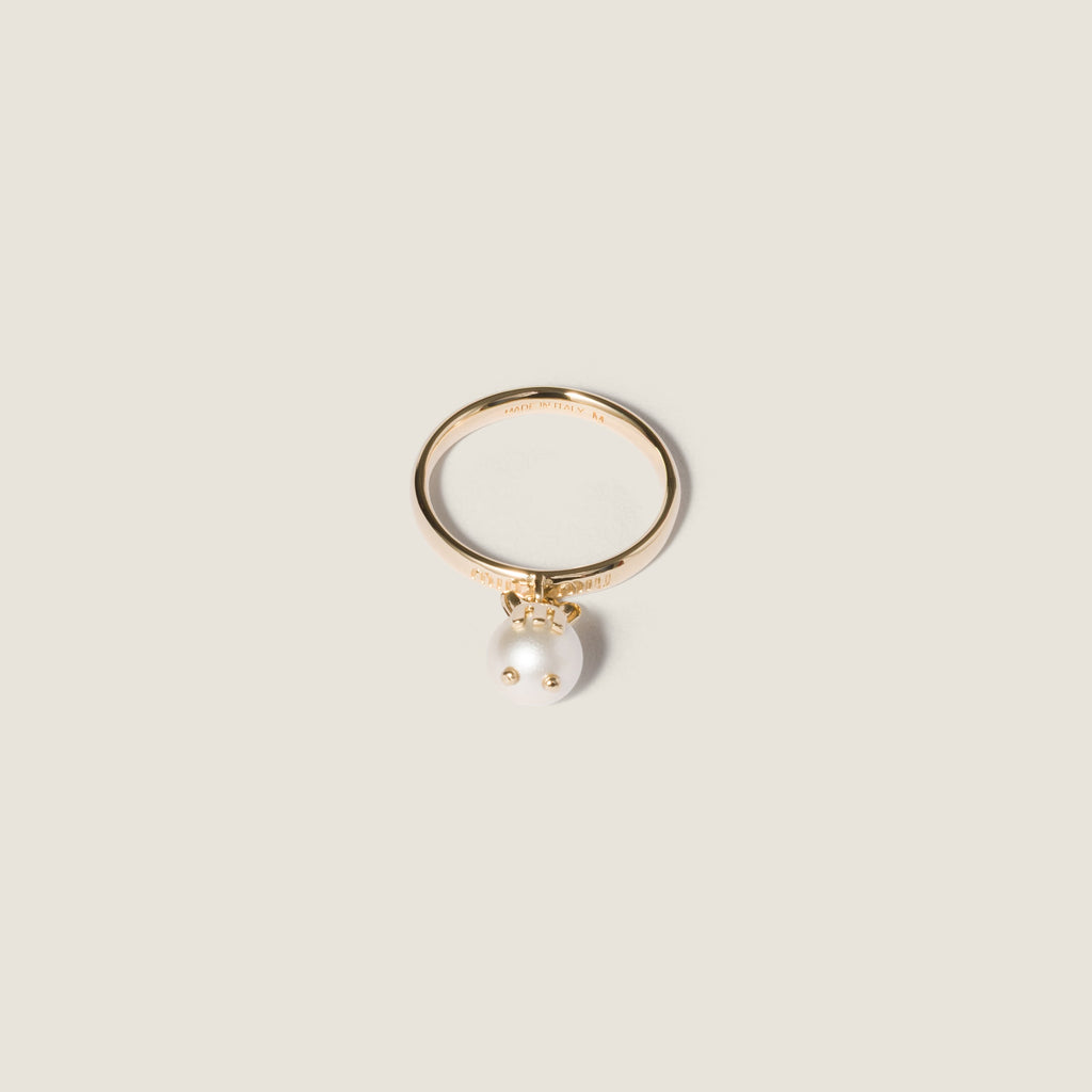 Miu Miu metal ring with pendent