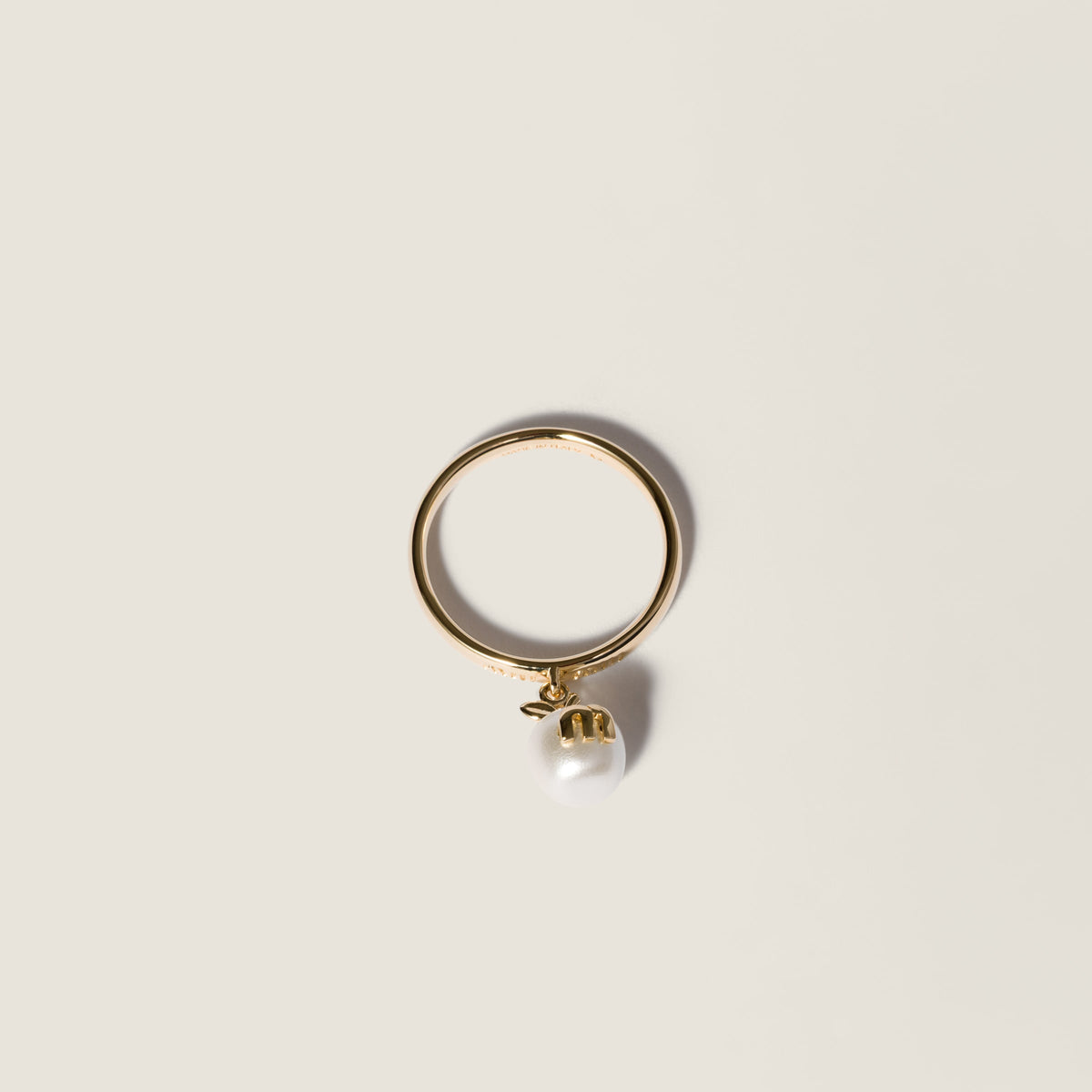 Miu Miu Metal ring with pendant (Apple)