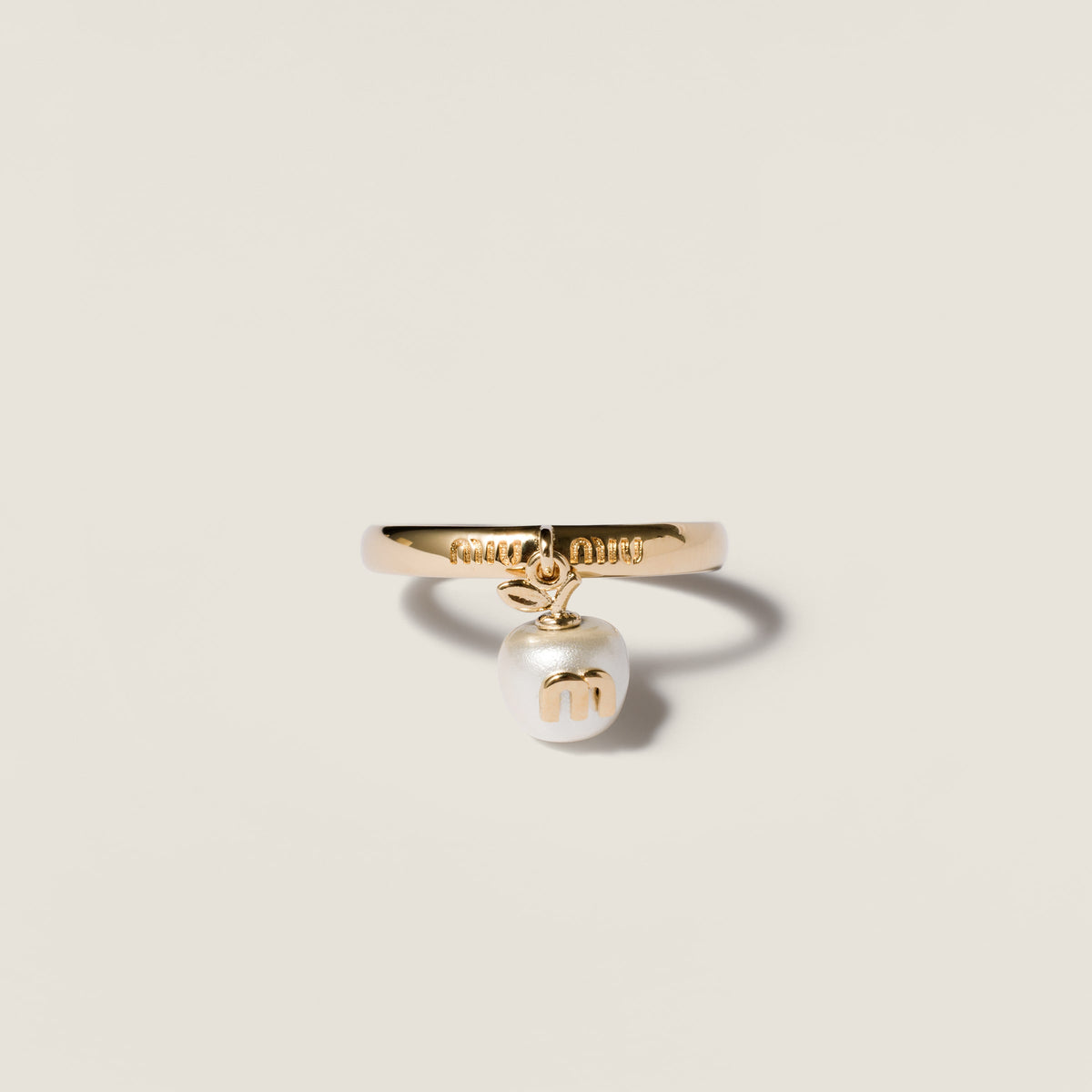 Miu Miu Metal ring with pendant (Apple)
