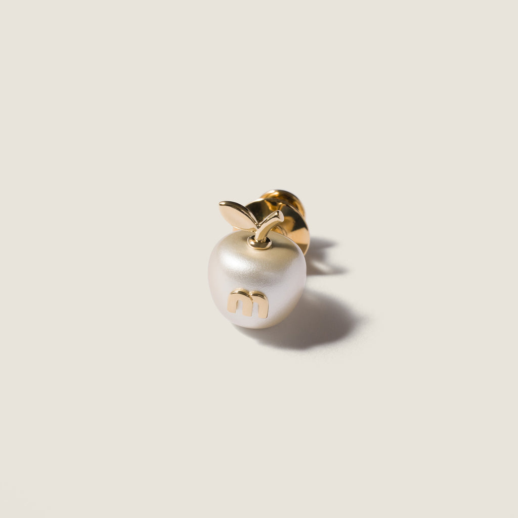 Miu Miu metal brooch (Apple)