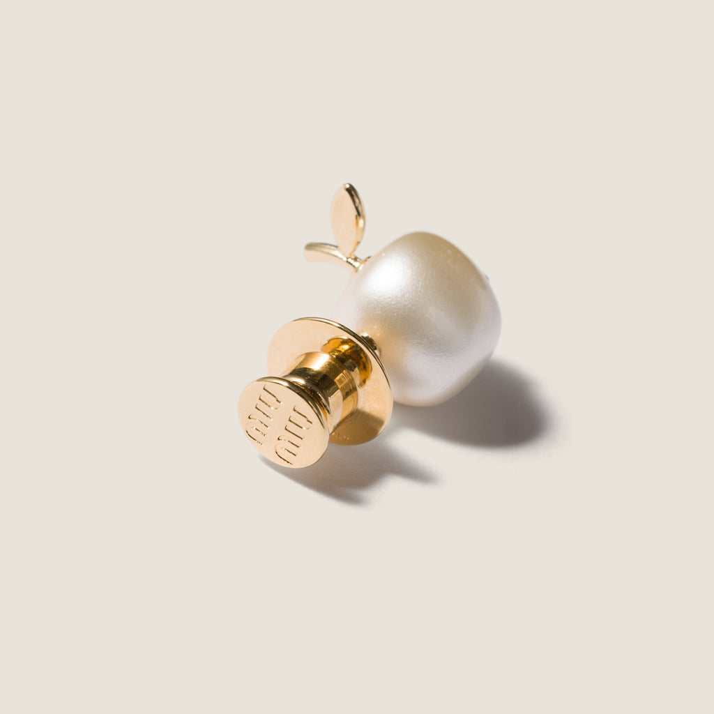 Miu Miu metal brooch (Apple)