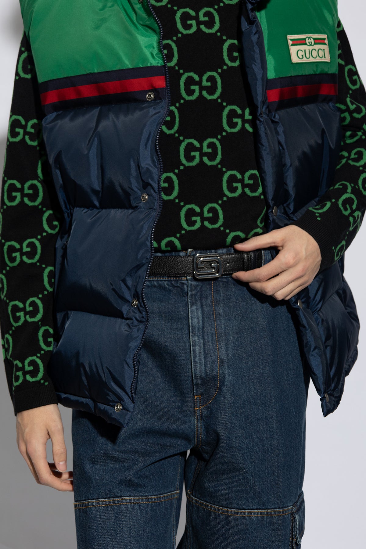 Gucci reversible square interlocking G belt