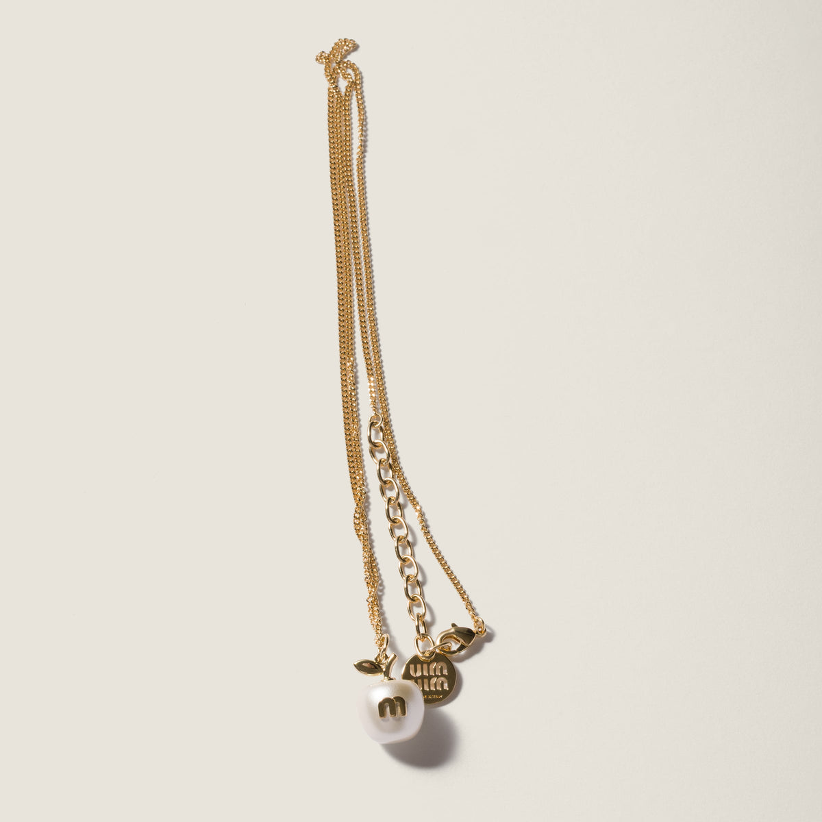 Miu Miu metal necklace with pendant