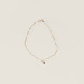 Miu Miu metal necklace soft pendant