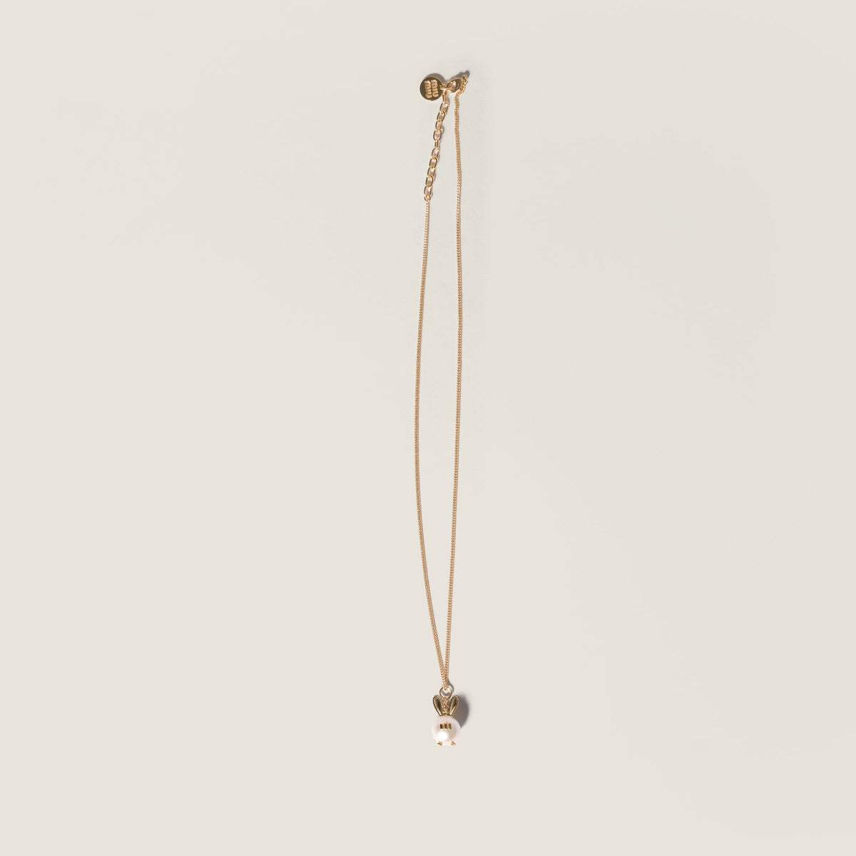 Miu Miu metal necklace soft pendant