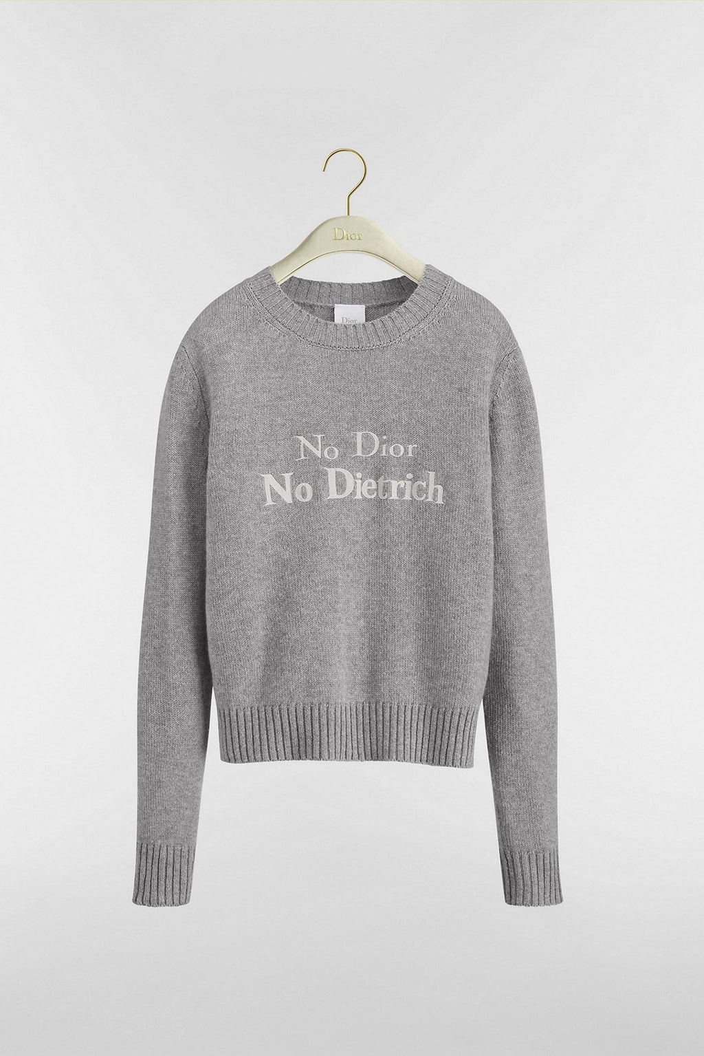Dior embroidered cashmere knit sweater