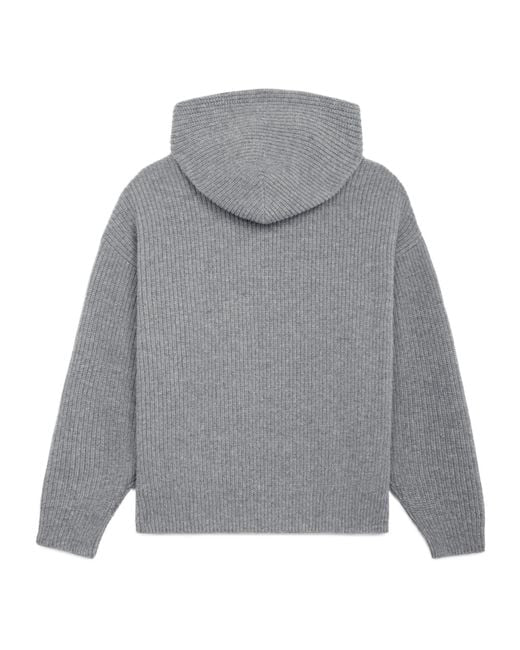 Celine hooded sweater in ribbed wool