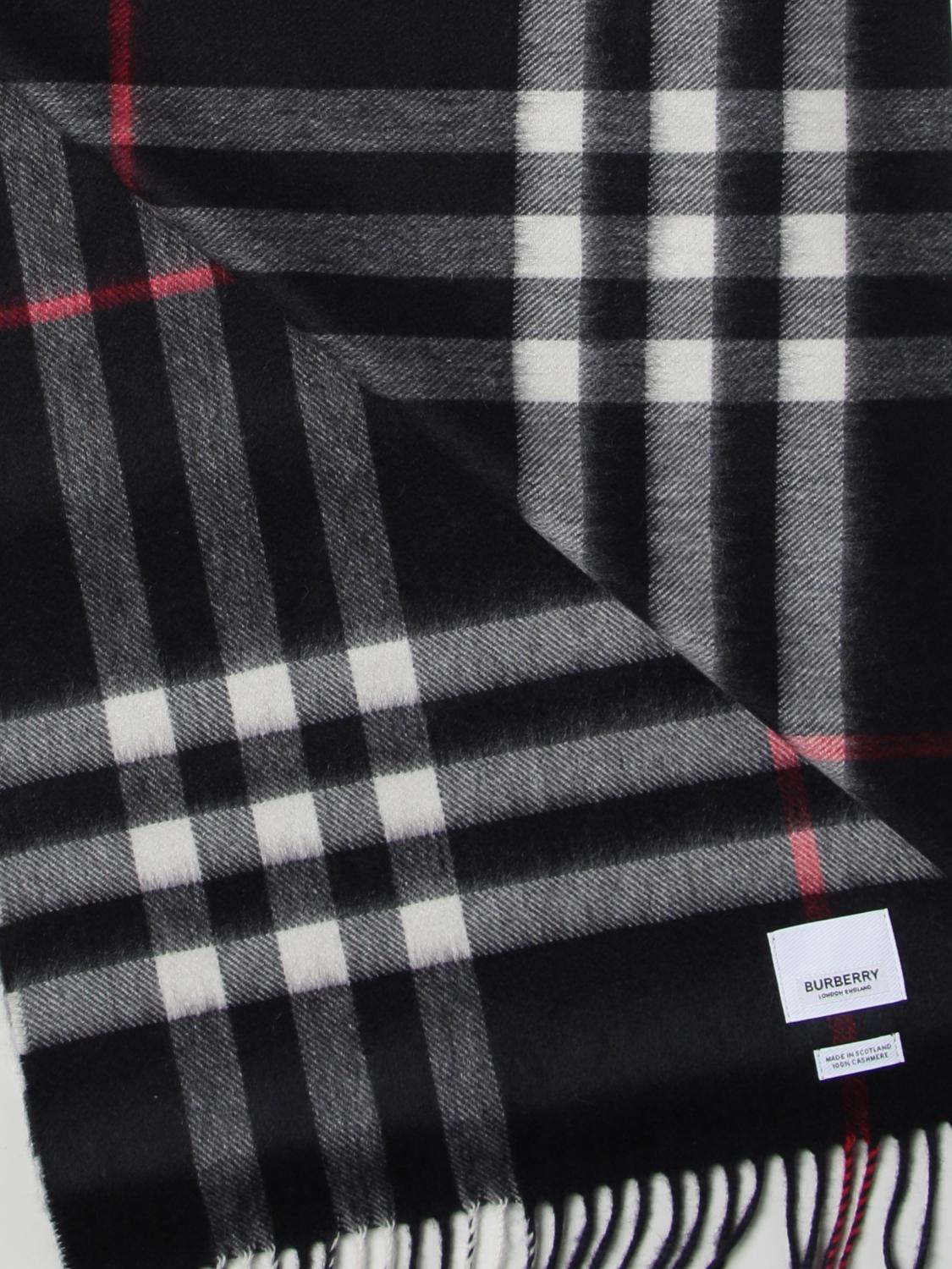 Burberry cashmere giant check scarf