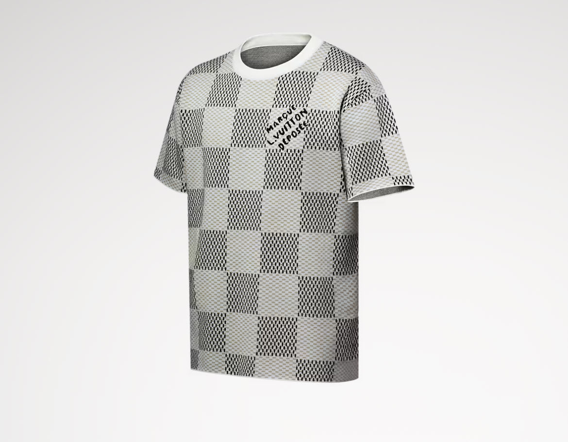 Lv 1AHEBC,Louis Vuitton 1AHEBC,LV damier t-shirt,LV short sleeve,LV T-Shirt,Louis Vuitton t-shirt,LV T-Shirt mens,LV T-Shirt