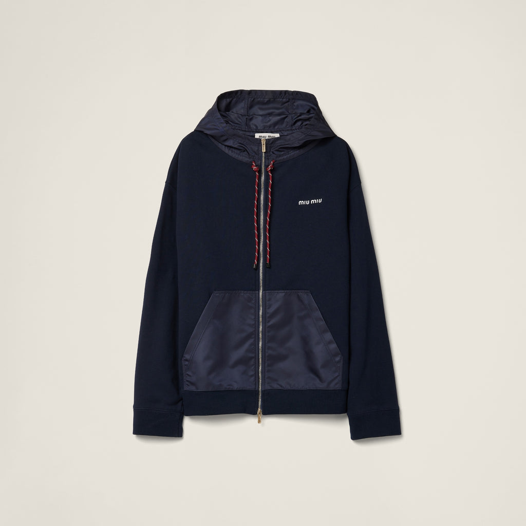 Winniemodo,Winniemodony,MIU MIU MJL073,Miu Miu fleece zipper hoodie jacket,MIU MIU fleece jacket,MIU MIU fleece jacket sale,M