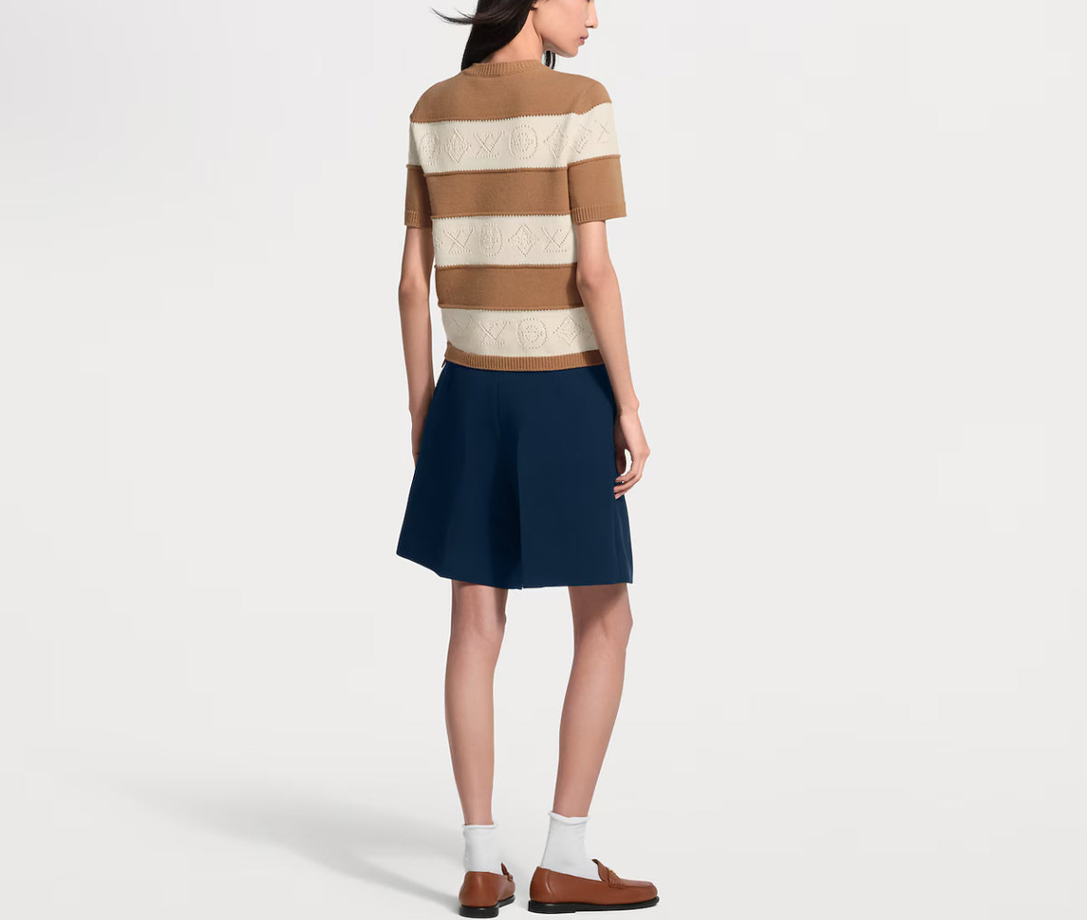 Winniemodo,Winniemodony,Louis Vuitton 1AJZ8L,Louis Vuitton striped knit top,LV striped knit sweater,LV sweater discount,LV kn